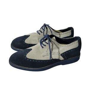 Joseph Abboud Collection Mens Suede Leather Wingtip Dress shoes Sz 8.5